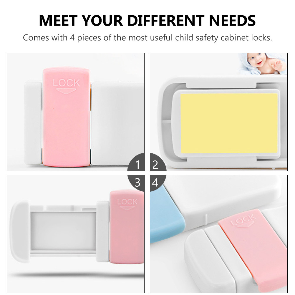 4Pcs Kids Drawer Locks Baby Pr - огляд і ціна Medicine Cabinet Lock